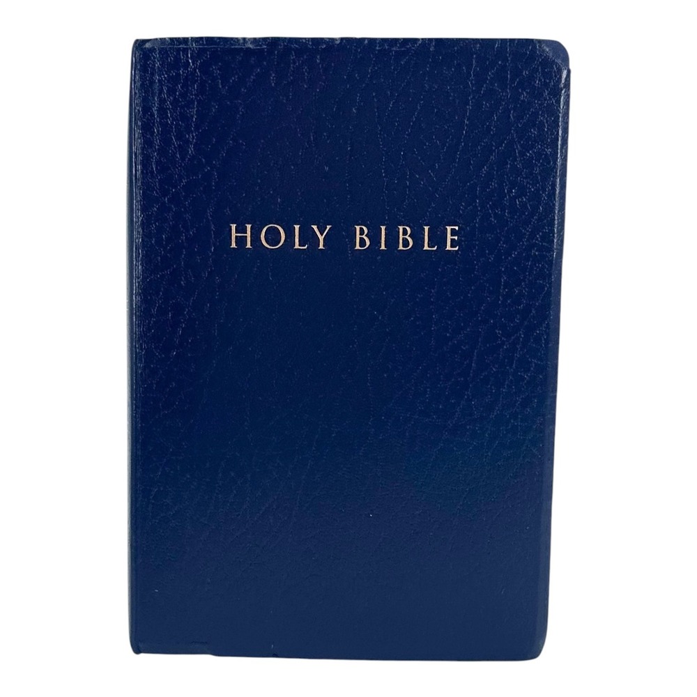 Holman Christian Standard Bible 2004 HCSB Blue Faux Leather Red Letter Edition
